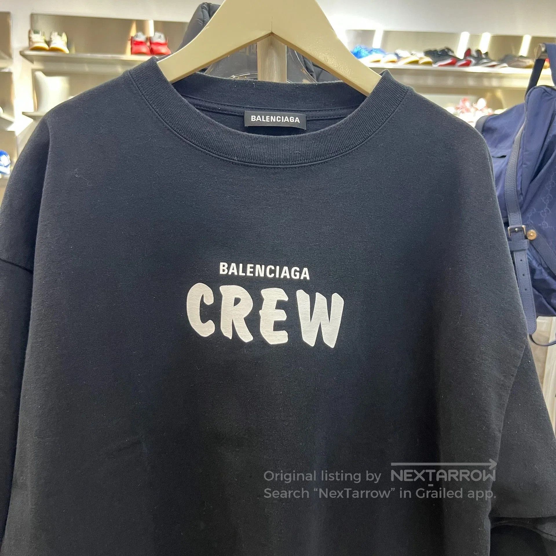 Balenciaga Balenciaga Logo Print Crew Neck T. Size US L / EU 52-54 / 3 - 2 Thumbnail