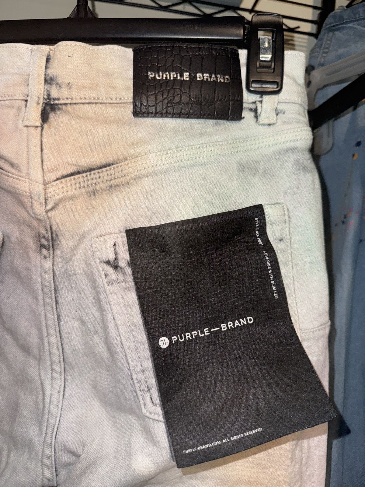 Purple Brand Purple Brand Muted “Acid Camo” Size US 30 / EU 46 - 4 Thumbnail