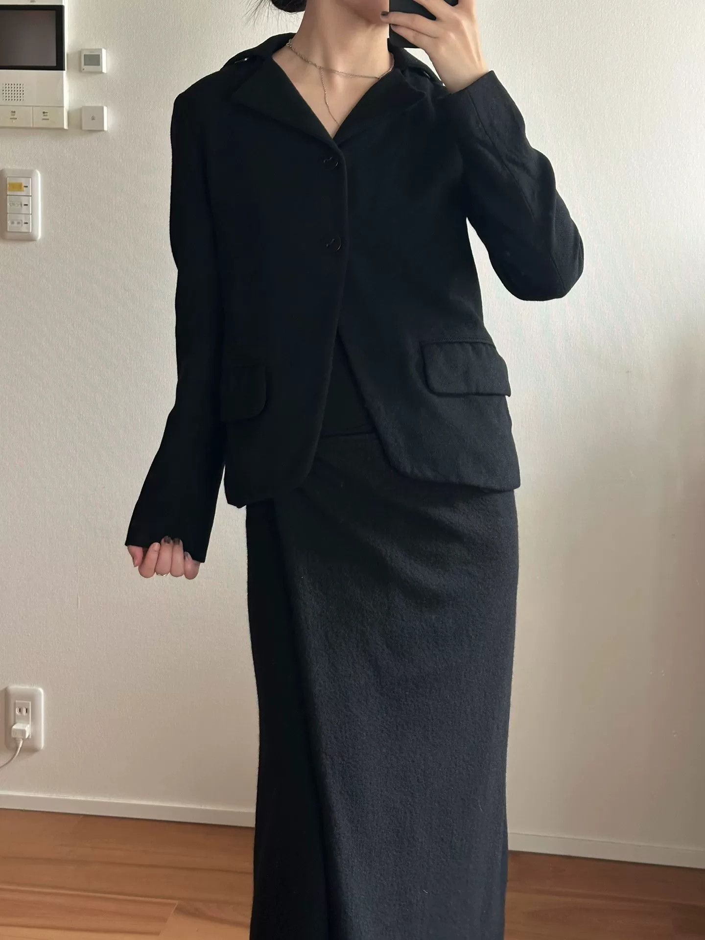 Yohji Yamamoto Yohji Yamamoto Black Wool Blazer Size S / US 4 / IT 40 - 1 Thumbnail