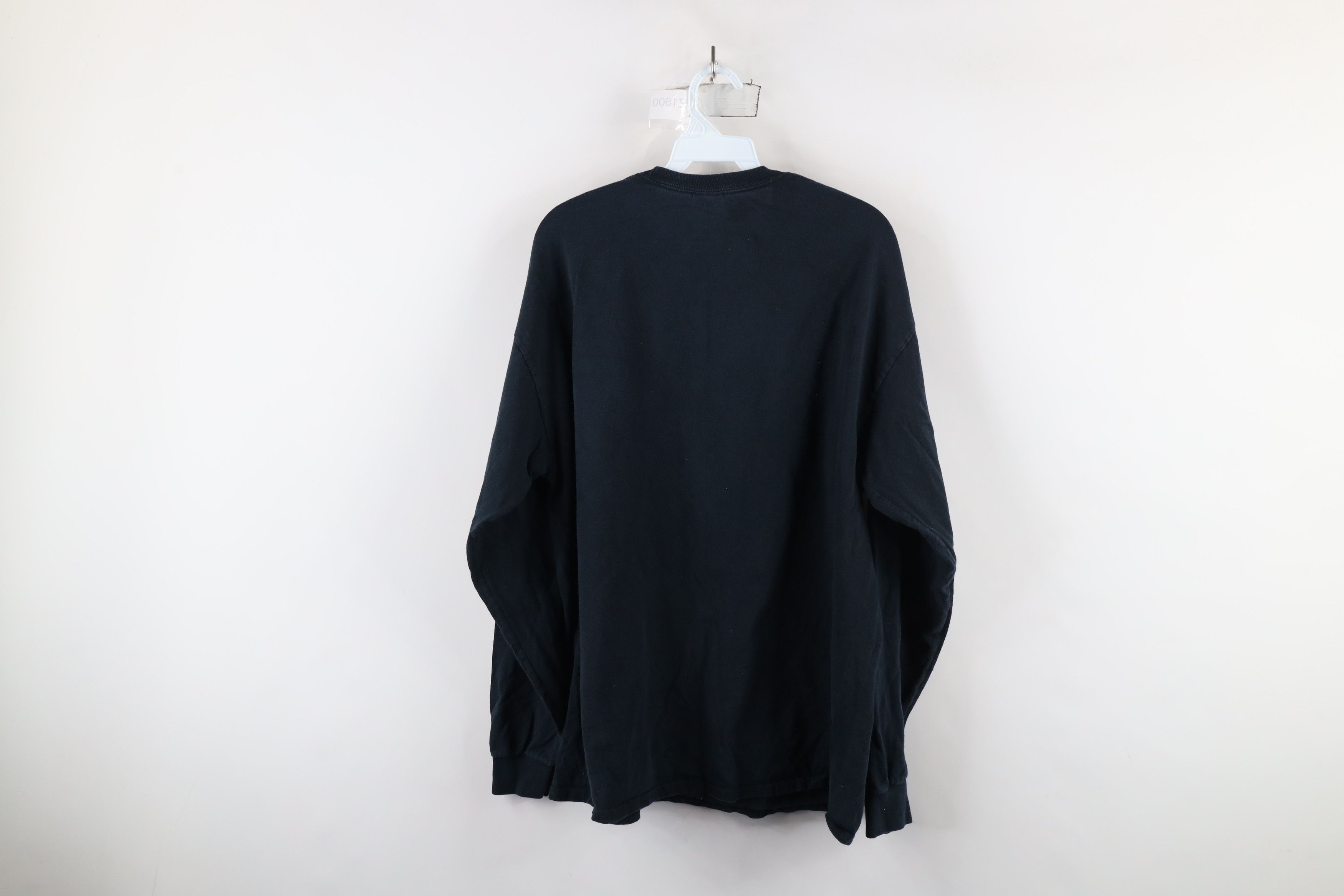 Vintage Vintage 90s Streetwear Cotton Long Sleeve T-Shirt Black Size US XL / EU 56 / 4 - 9 Thumbnail