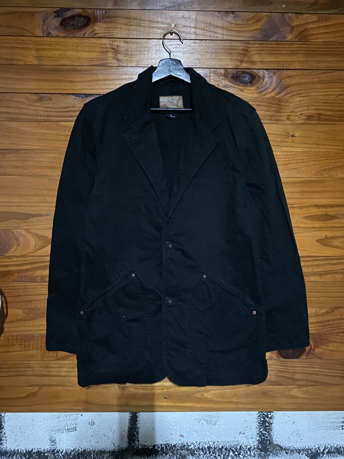 Gap Vintage GAP Black Utility Blazer Jacket Minimalist Workwear Size US M / EU 48-50 / 2 - 3 Thumbnail