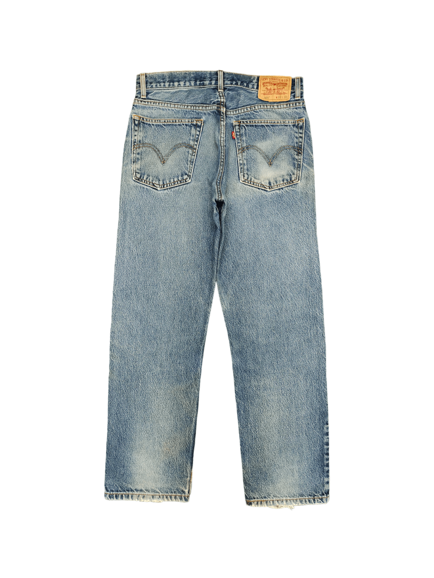 Levi's Size 32x29 Vintage Levis 505 Regular Fit Jeans Distressed Size US 32 / EU 48 - 10 Thumbnail
