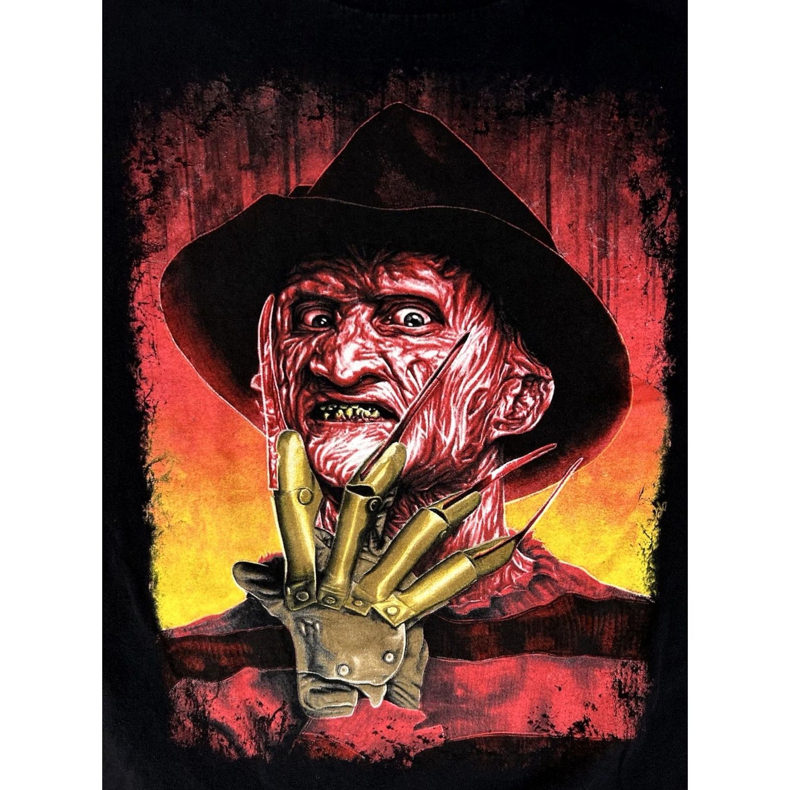 Vintage Freddy Krueger T-Shirt 2XL Retro Movie Promo 80s Horror Size US XXL / EU 58 / 5 - 2 Thumbnail