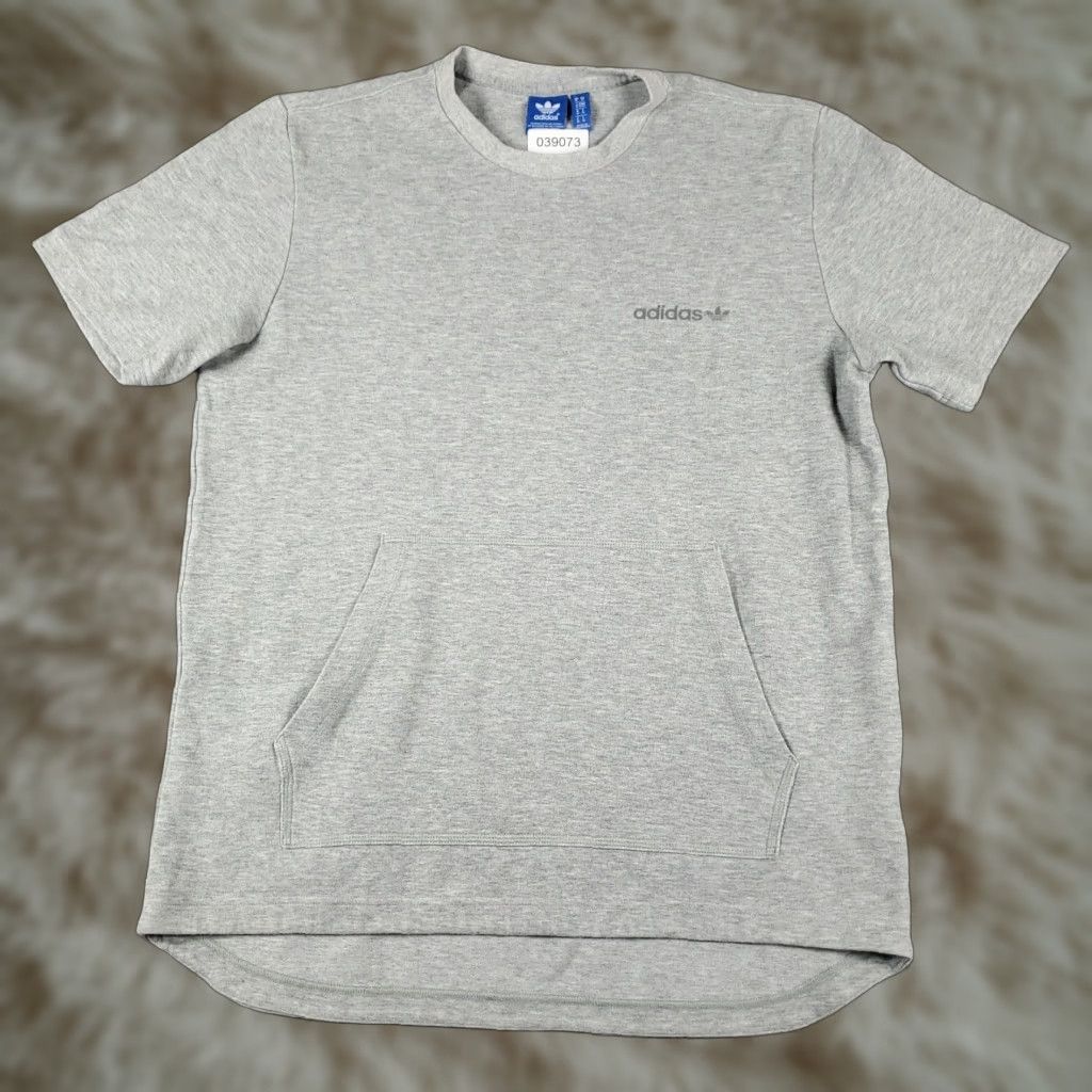 Adidas Adidas Logo T-Shirt Mens Medium Gray Casual Short Sleeve Size US M / EU 48-50 / 2 - 1 Thumbnail