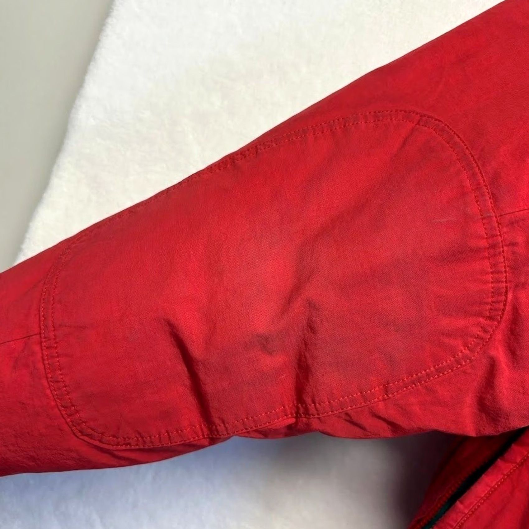 Lands' End Lands' End Vintage Down Jacket Red Pullover Anorak Puffer 1/4 Zip Ski Jacket M Men Jacket Size US M / EU 48-50 / 2 - 7 Thumbnail
