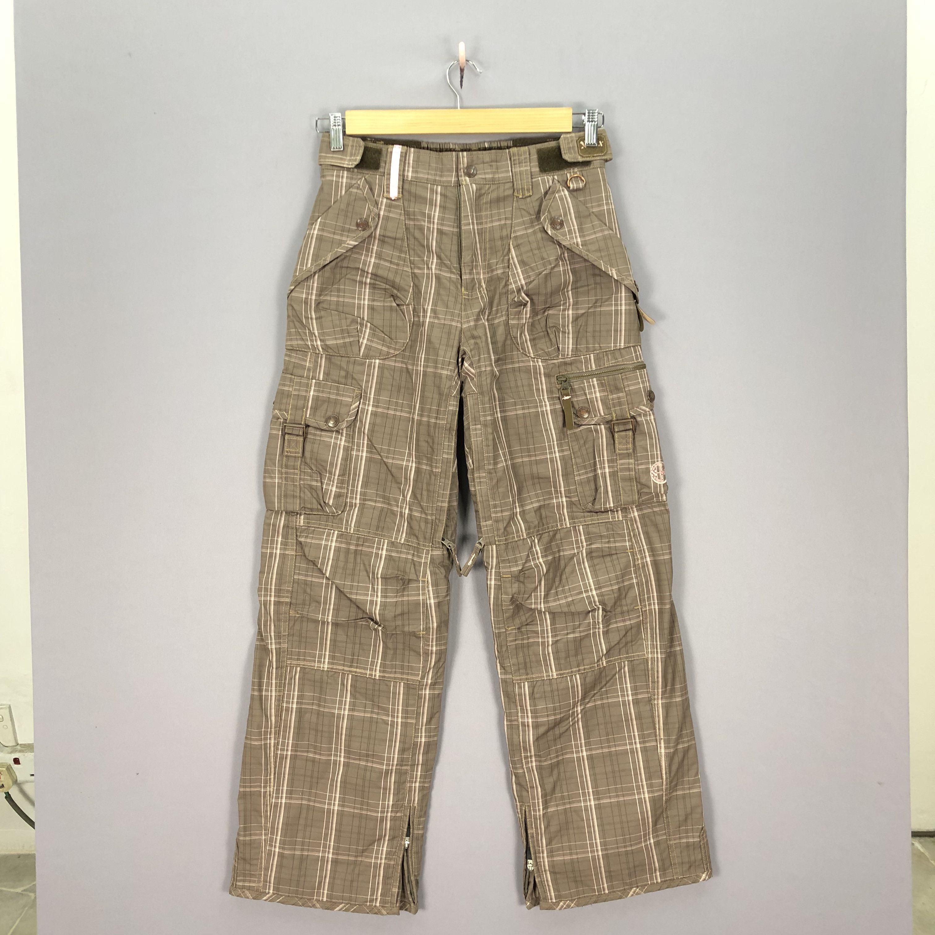 Japanese Brand × Vintage Vintage 90s Checkered Japanese Ski Pants Snowboards Ski Wear Size 28" / US 6 / IT 42 - 1 Thumbnail