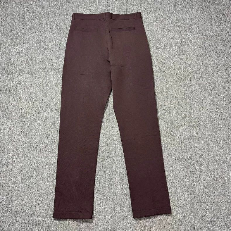 Dior Dior Burgundy court button wool trousers Size 46R - 3 Thumbnail