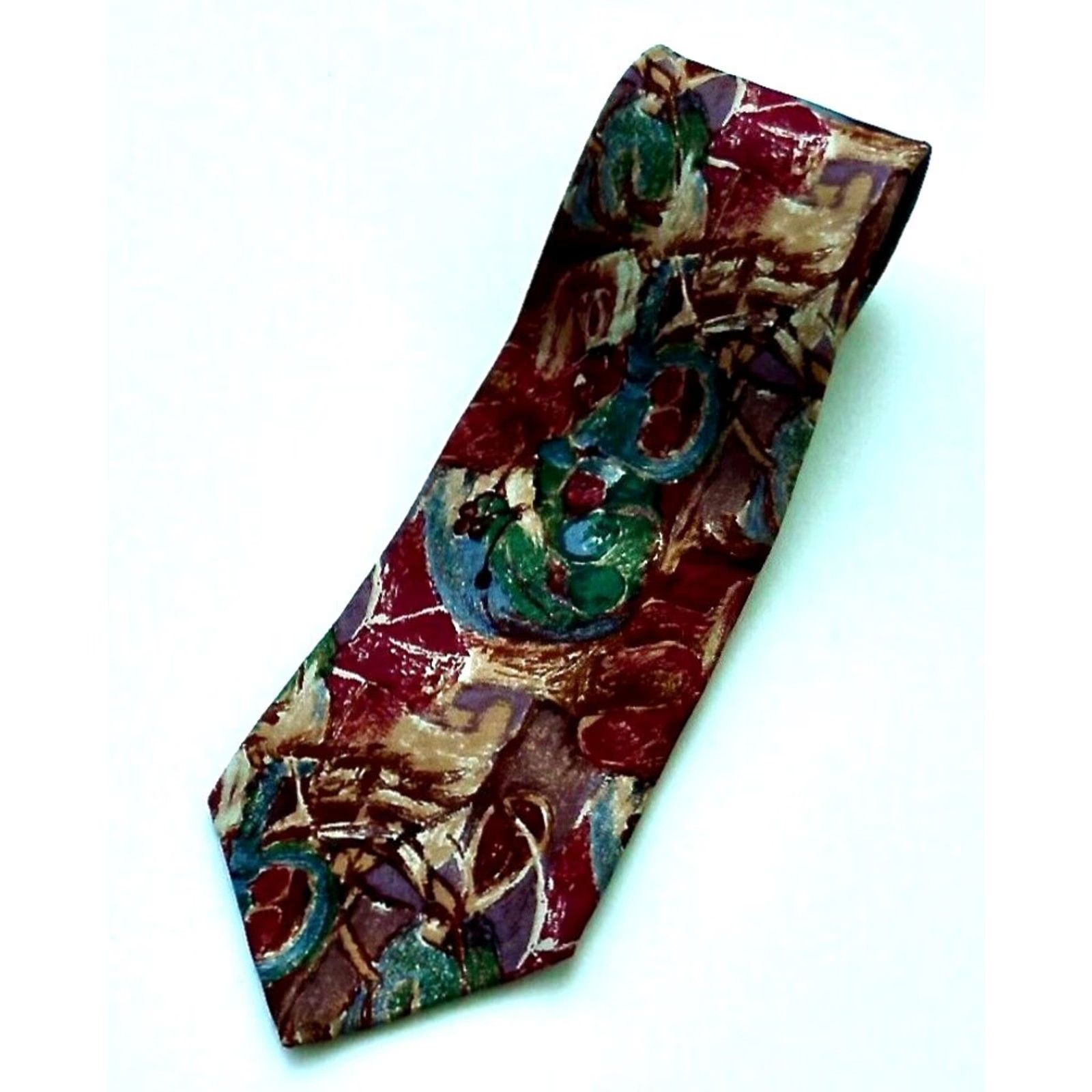 Ermenegildo Zegna VINTAGE Ermenegildo Zegna Luxury Silk Tie Abstract Made in Italy Size ONE SIZE - 2 Thumbnail