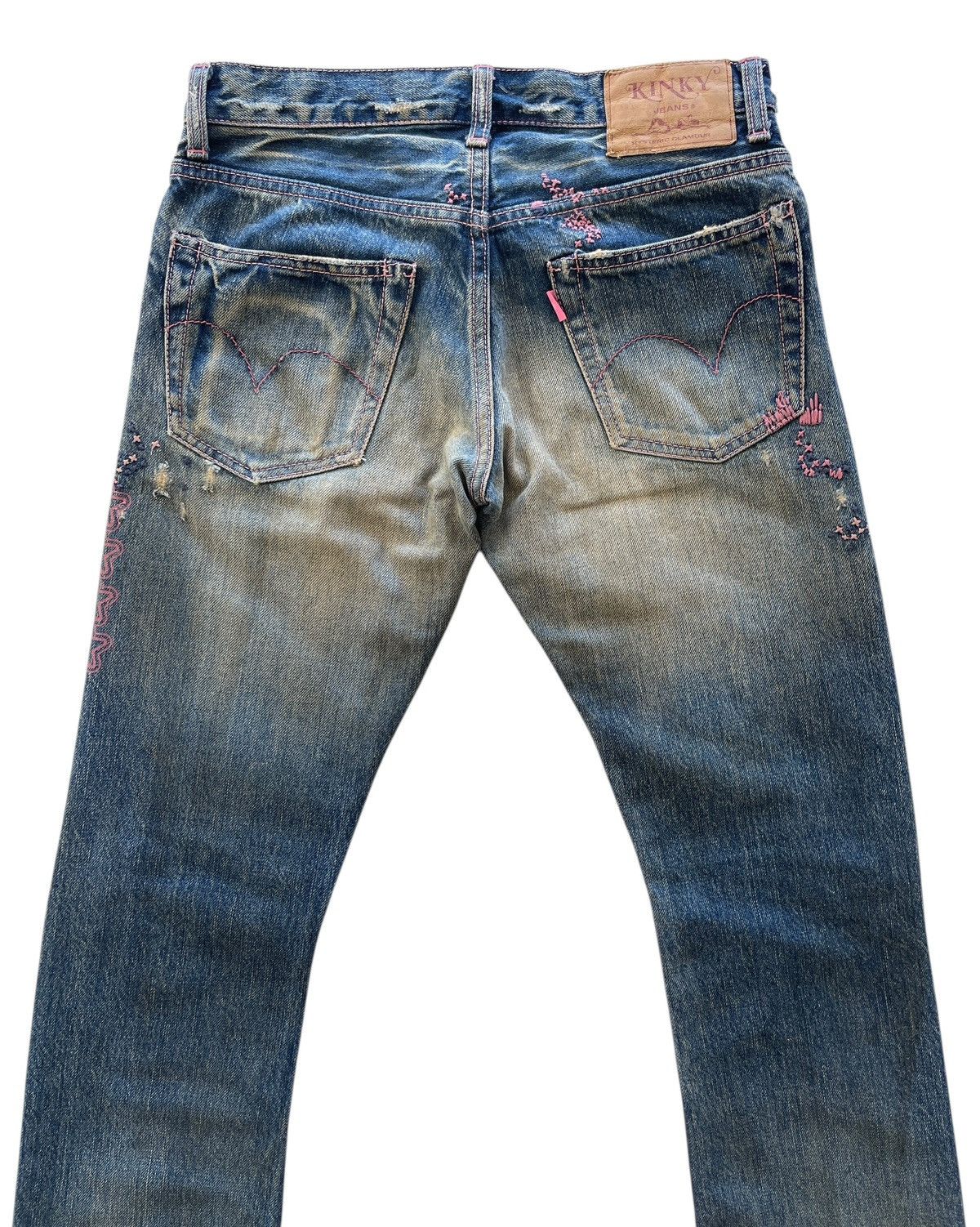 Hysteric Glamour Hysteric Glamour Distressed Rusty Flare Selvedge Denim Size 28" / US 6 / IT 42 - 11 Thumbnail