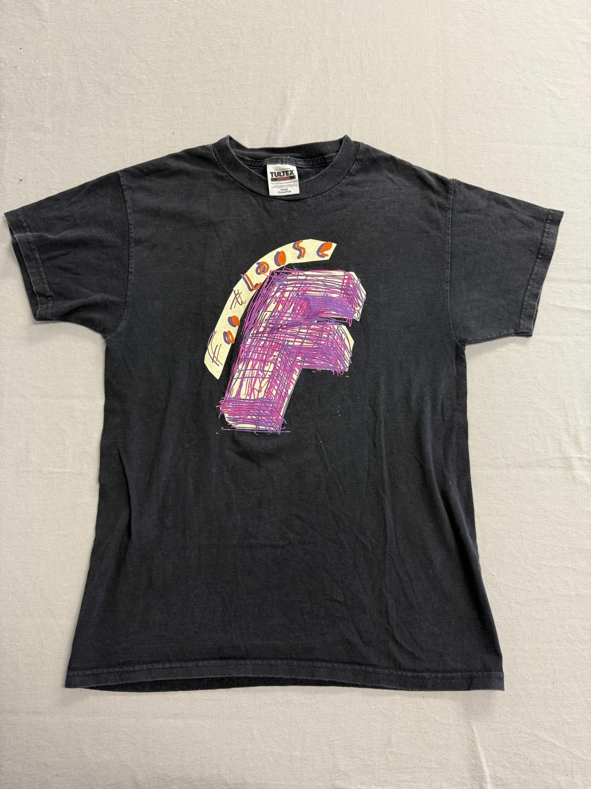 Tultex Vintage Footloose Movie Scribble Logo Dancing Play Tee - S Size US S / EU 44-46 / 1 - 1 Thumbnail