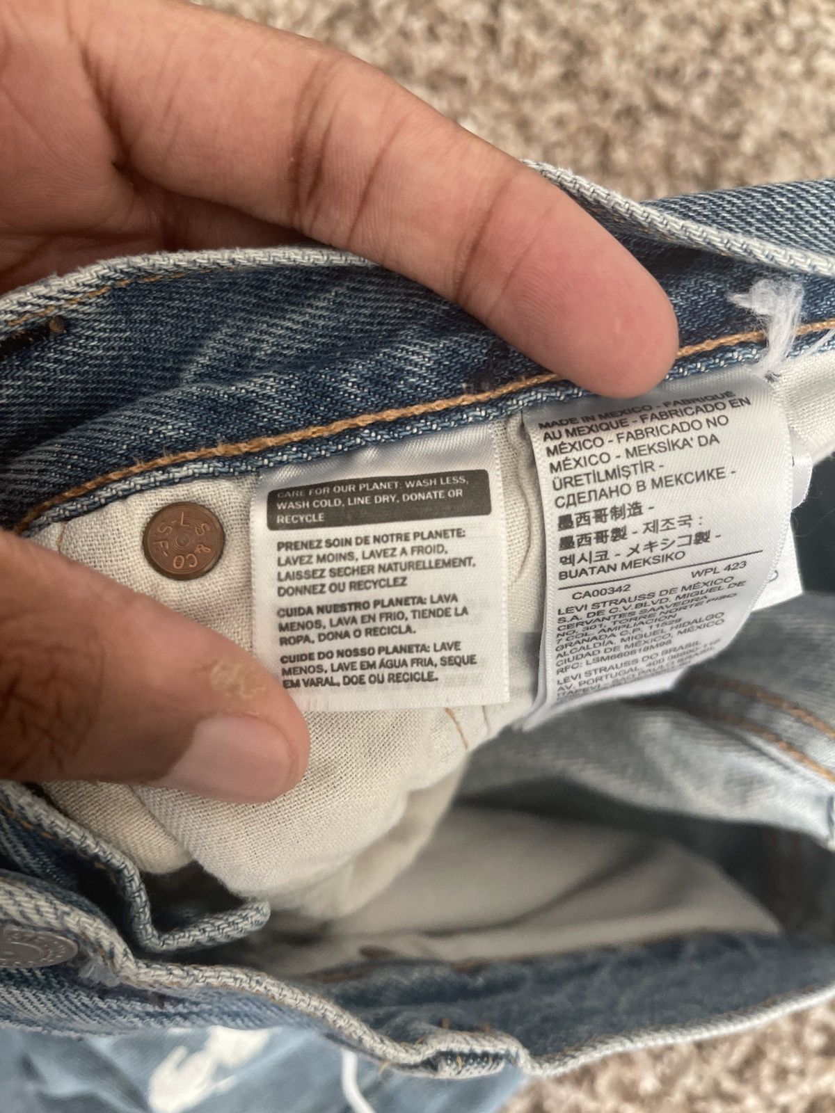 DENIM TEARS × Levi's Denim Tears x Levi’s Cotton Wreath Jeans Size US 34 / EU 50 - 9 Thumbnail