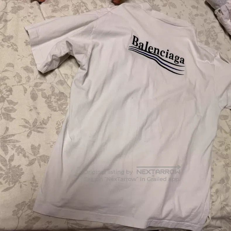 Balenciaga Balenciaga White Coke Embroidered Short Sleeve T-Shirt Size US S / EU 44-46 / 1 - 2 Thumbnail