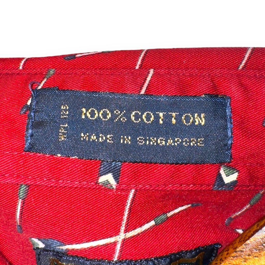 Chaps Ralph Lauren Chaps Ralph Lauren Red Oar Print Oxford Button Down Shirt L Size US L / EU 52-54 / 3 - 3 Thumbnail