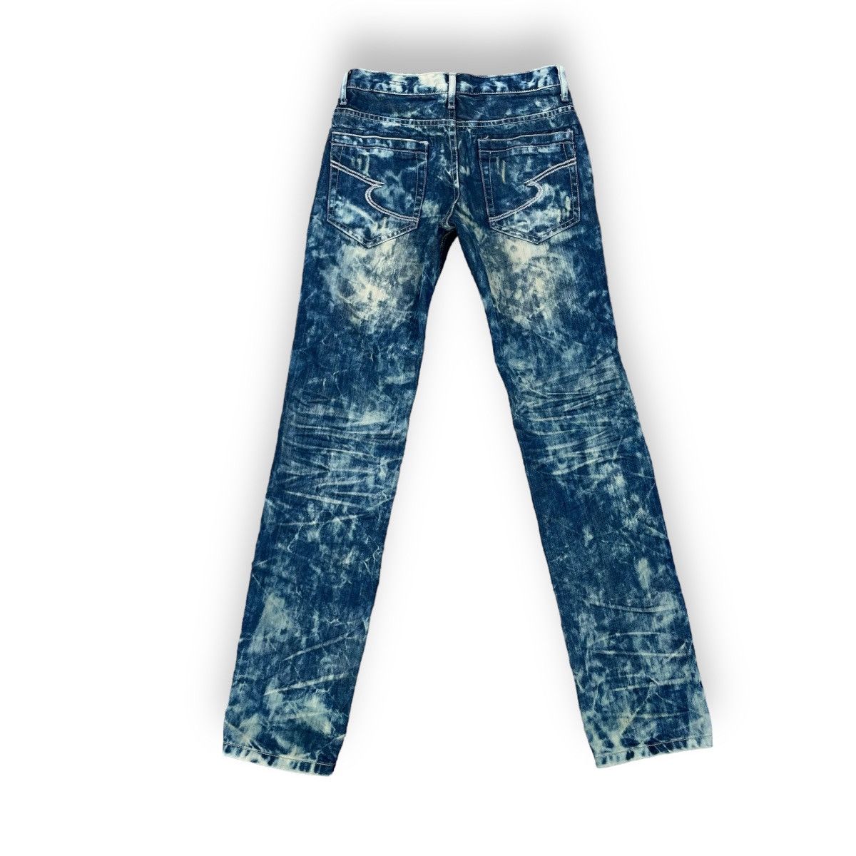 If Six Was Nine × Le Grande Bleu (L.G.B.) × semanticdesign 🇯🇵 SEMANTIC DESIGN ACID WASH JEANS Size US 28 / EU 44 - 2 Thumbnail
