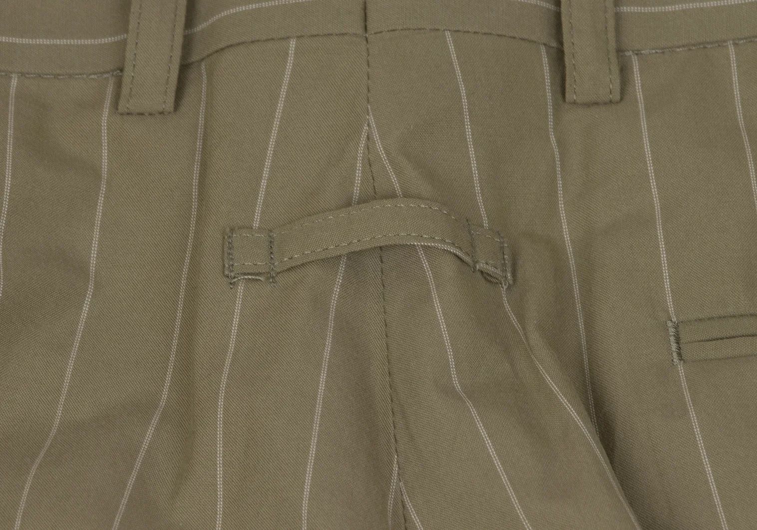 Jean Paul Gaultier Cotton Stripe Pants in Beige, Size 48 Size US 32 / EU 48 - 13 Thumbnail