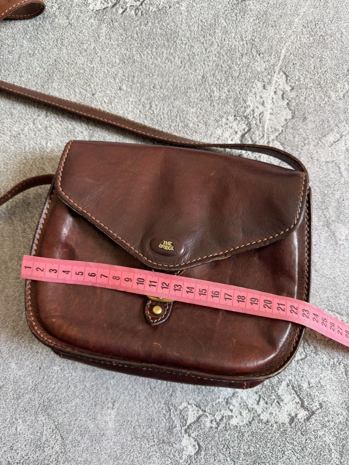 Leather The Bridge brown vintage leather bag 💼 shoulder Size ONE SIZE - 19 Thumbnail
