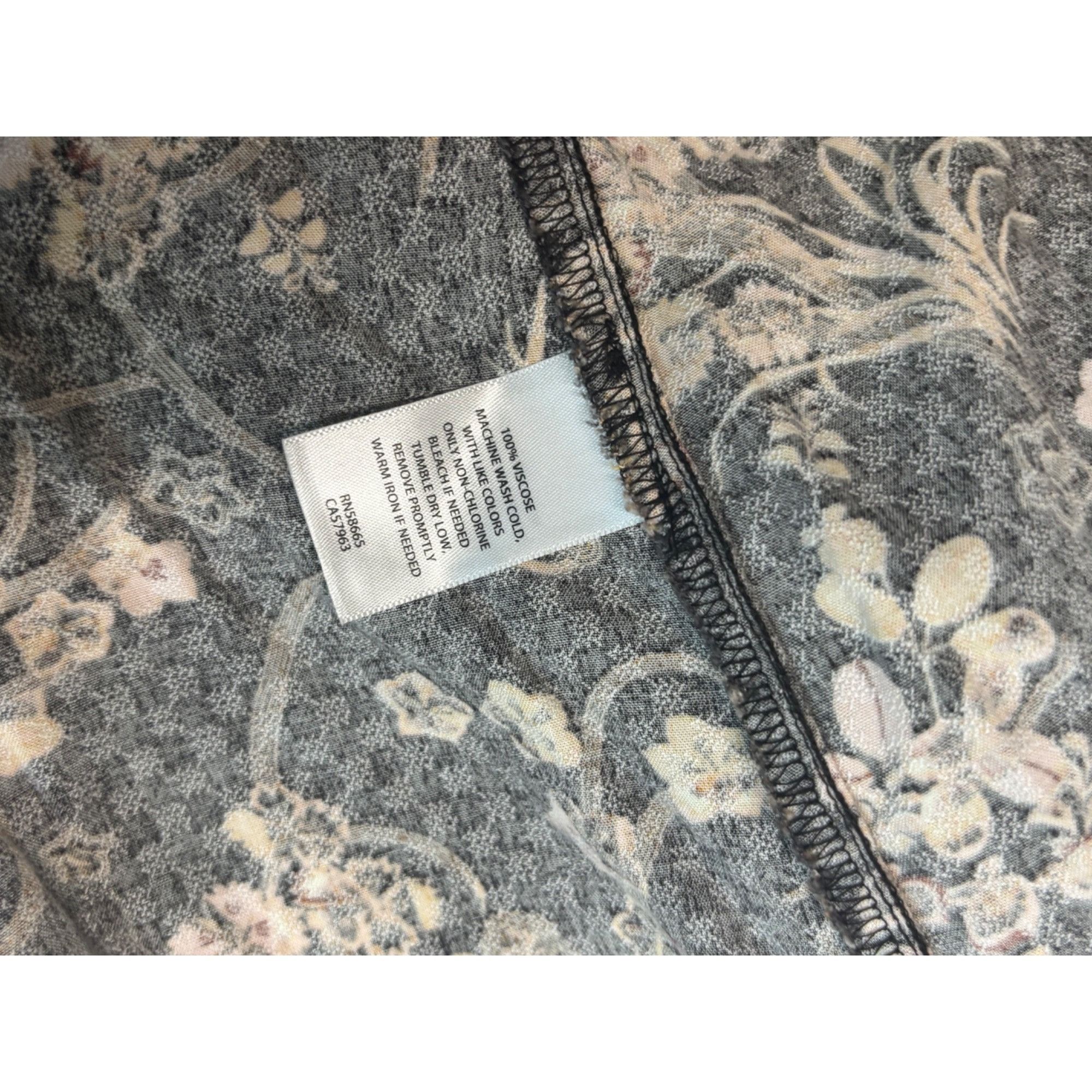 Treasure & Bond Treasure & Bond Women’s Elbow Sleeve Printed Peasant Top, Br Size XS / US 0-2 / IT 36-38 - 6 Thumbnail