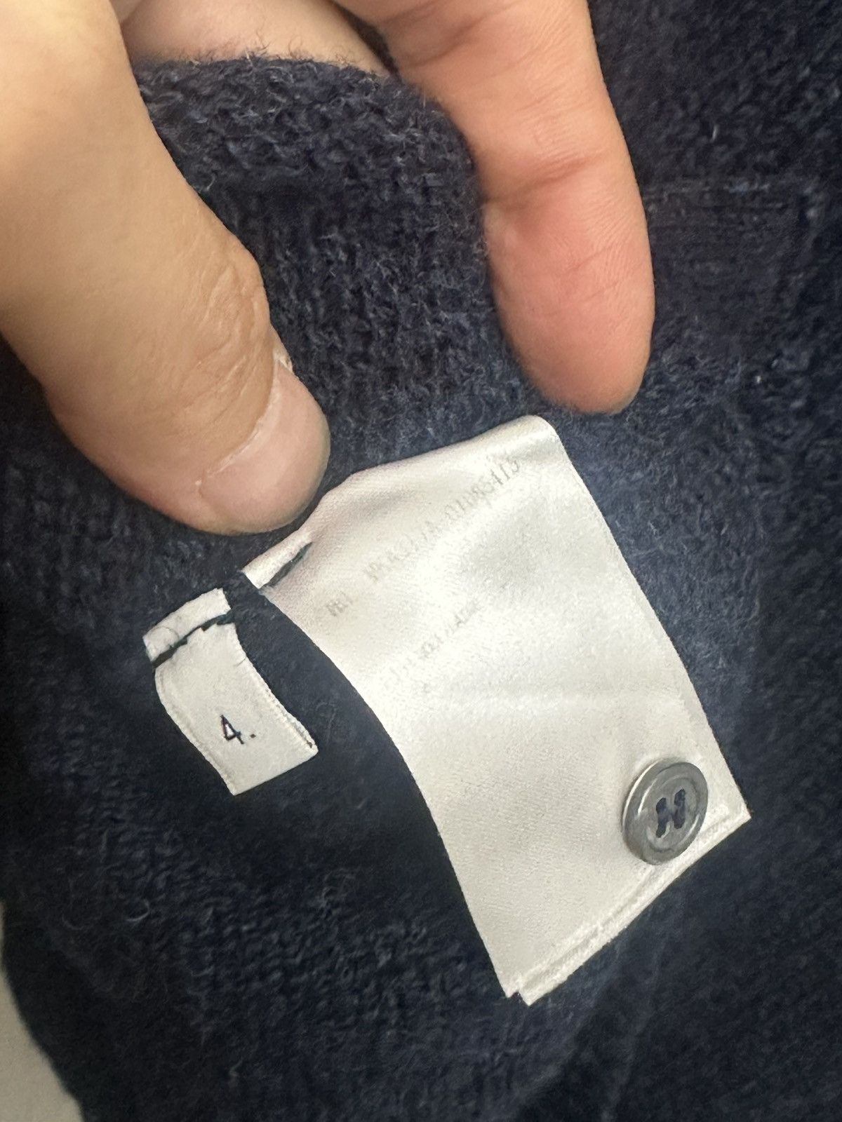 Thom Browne Thom Browne navy wool sweater sz 4 Size US XL / EU 56 / 4 - 7 Thumbnail