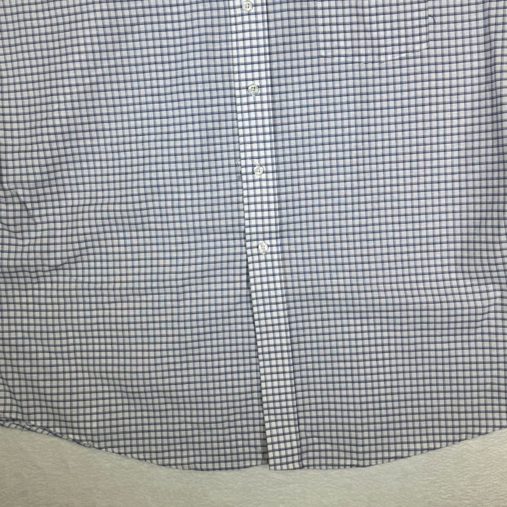Vintage 59th Street Brownstone Shirt Blue Check Short Sleeve Button-Down M856 Mens Regular 18 XS? Size US XXL / EU 58 / 5 - 5 Thumbnail