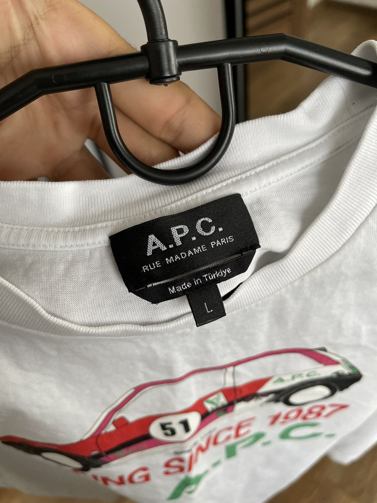 A.P.C. APC Rue Madame Paris T-Shirt Tee Size L / US 10 / IT 46 - 7 Thumbnail