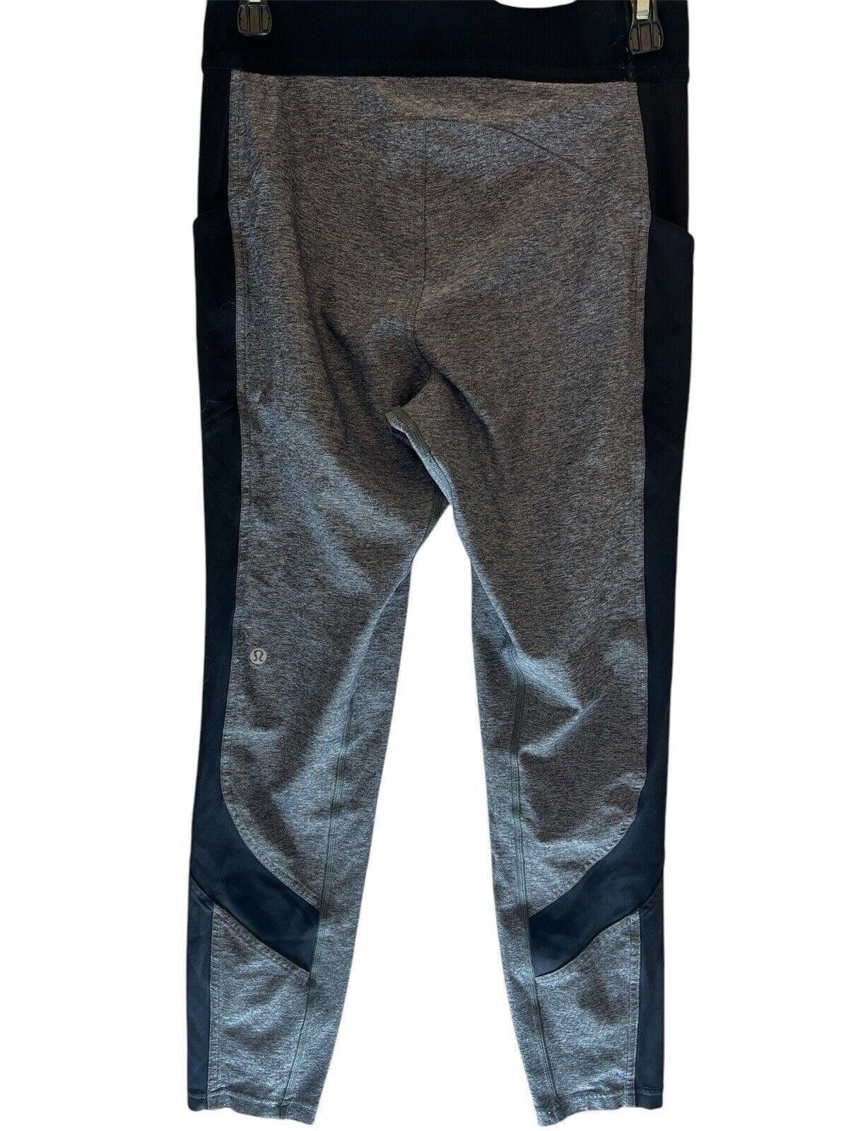Designer Lululemon Box It Out Tight Heathered Black Size 10 Size 32" / US 10 / IT 46 - 4 Thumbnail