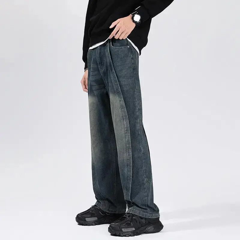 Japanese Brand Retro loose fitting patchwork micro flared jeans Size US 30 / EU 46 - 2 Thumbnail