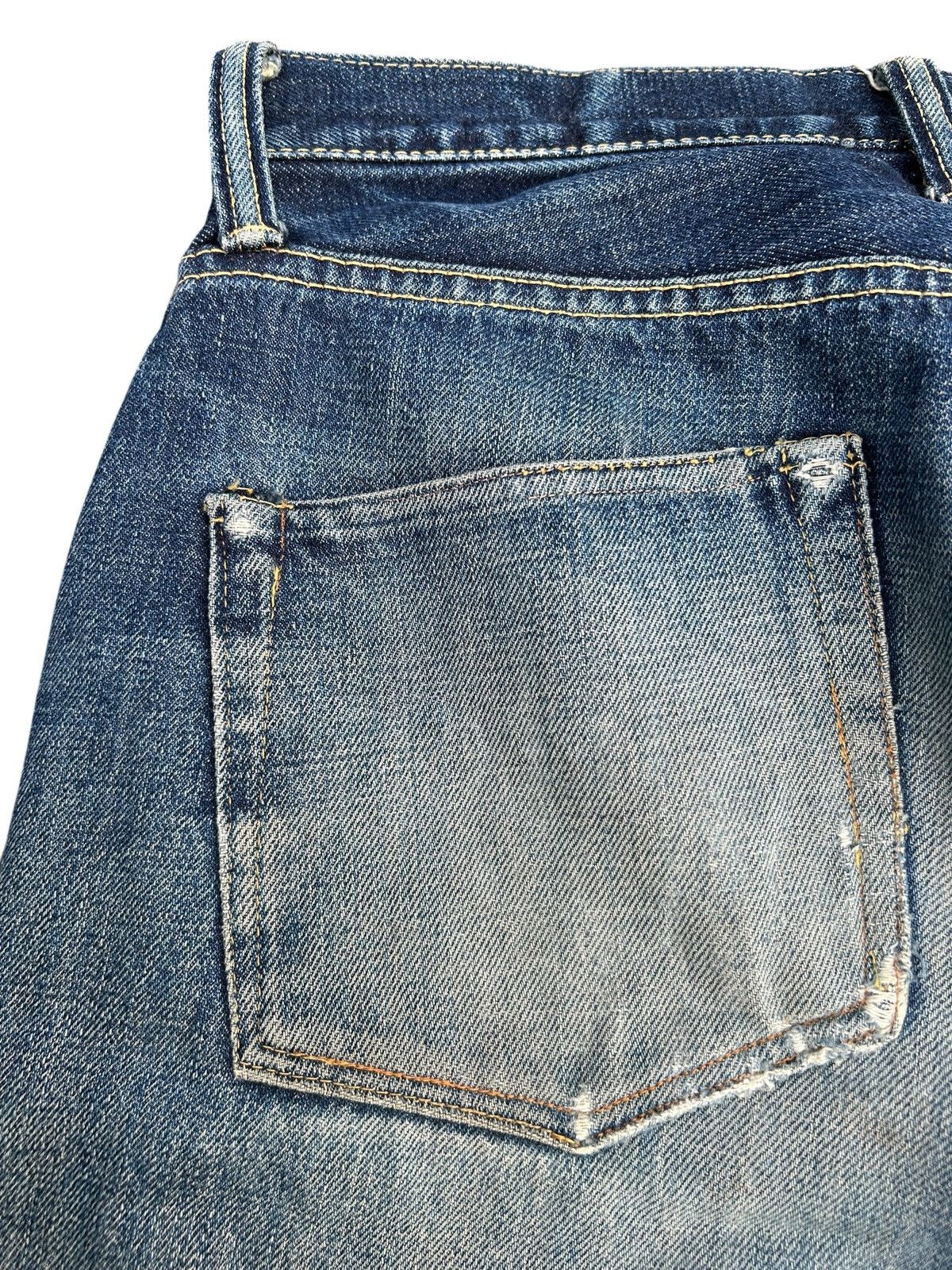 Kapital Vintage Skull Fab Four Selvedge Distressed Denim Jeans Size US 28 / EU 44 - 17 Thumbnail