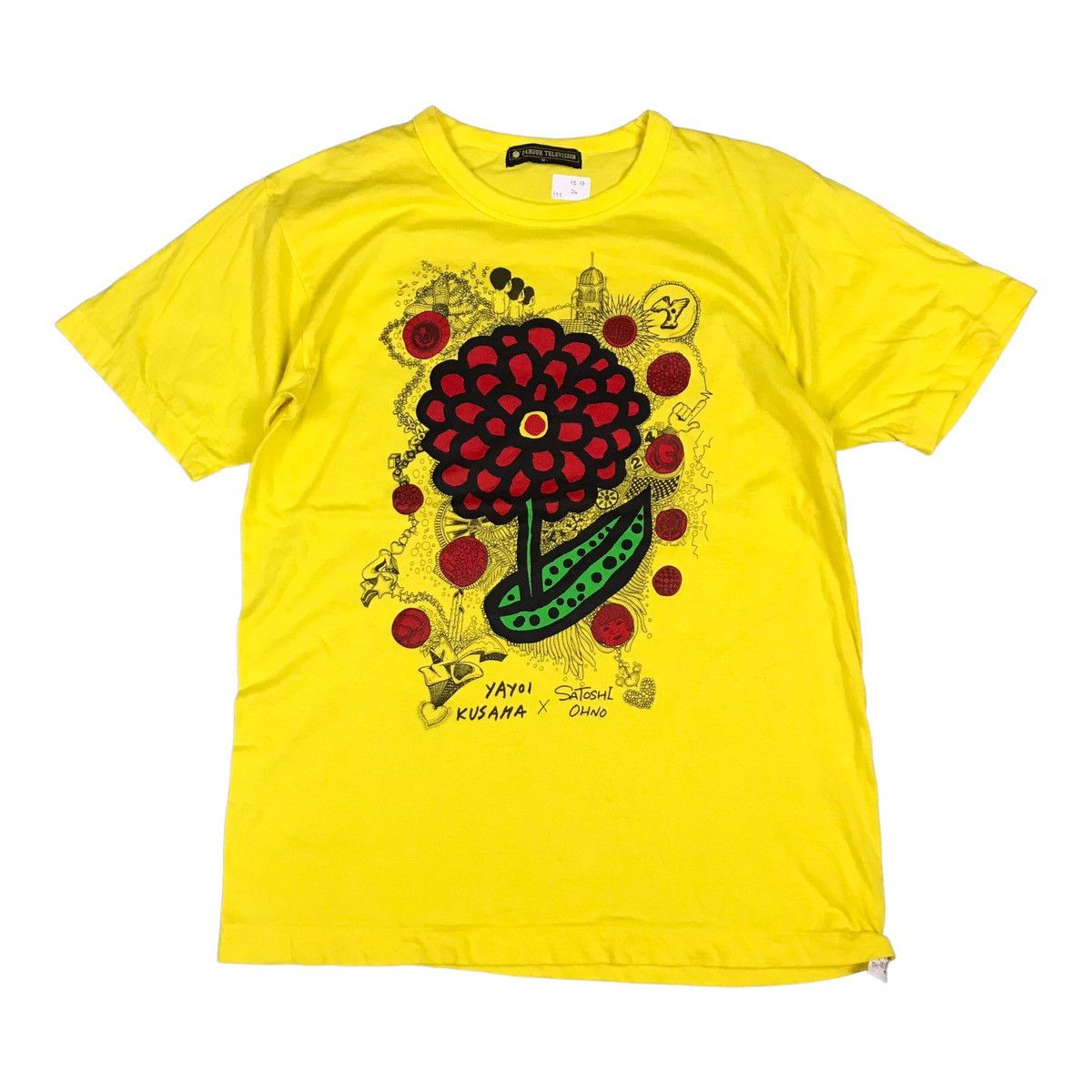 Japanese Brand × Satoshi Nakamoto × Yayoi Kusama YAYOI KUSAMA X SATOSHL OHNO FLOWER DESIGN TSHIRT Size US M / EU 48-50 / 2 - 1 Thumbnail