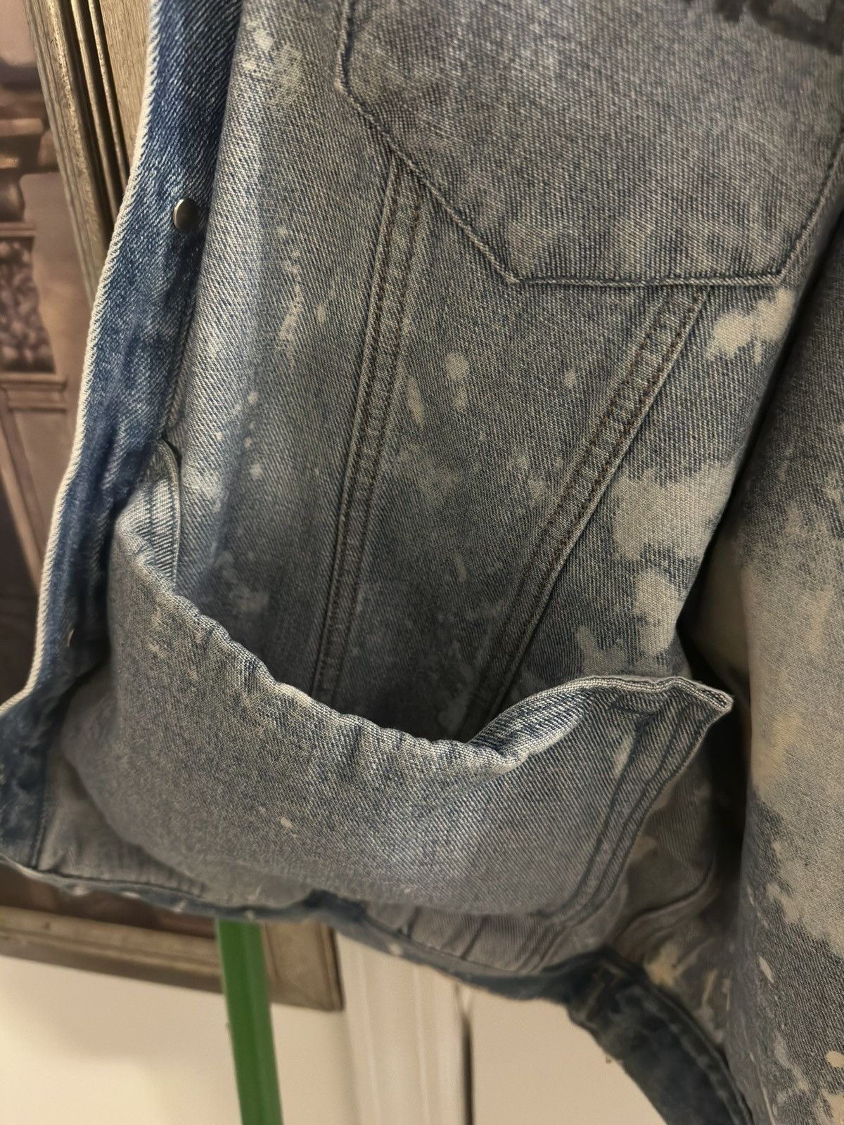 Port Authority Vintage Embroidered Bleached Denim Vest Size US L / EU 52-54 / 3 - 11 Thumbnail