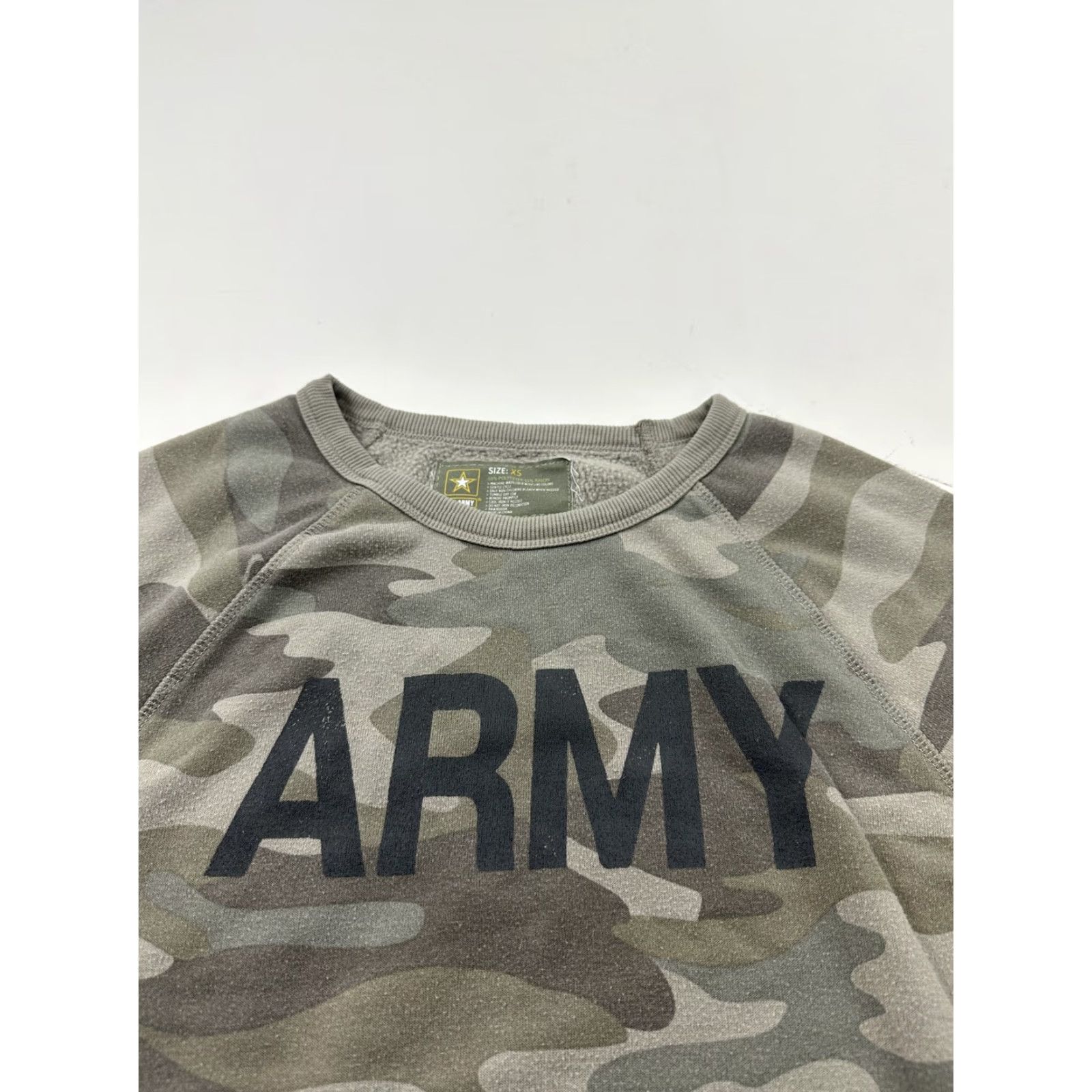 Logo 7 US Army Sweatshirt Mens XS Green Camouflage Crewneck Pullover Military Logo Camo Size US XS / EU 42 / 0 - 5 Thumbnail
