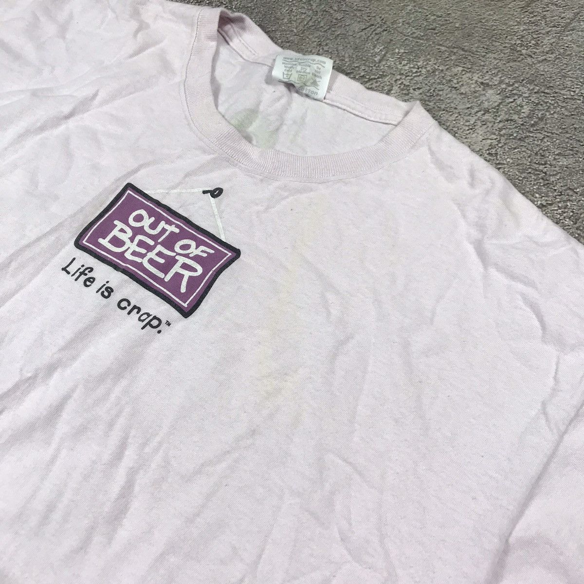 Vintage Vintage Y2K Graphic Tee Out Of Beer Funny Print Skate XXL Size US XXL / EU 58 / 5 - 4 Thumbnail