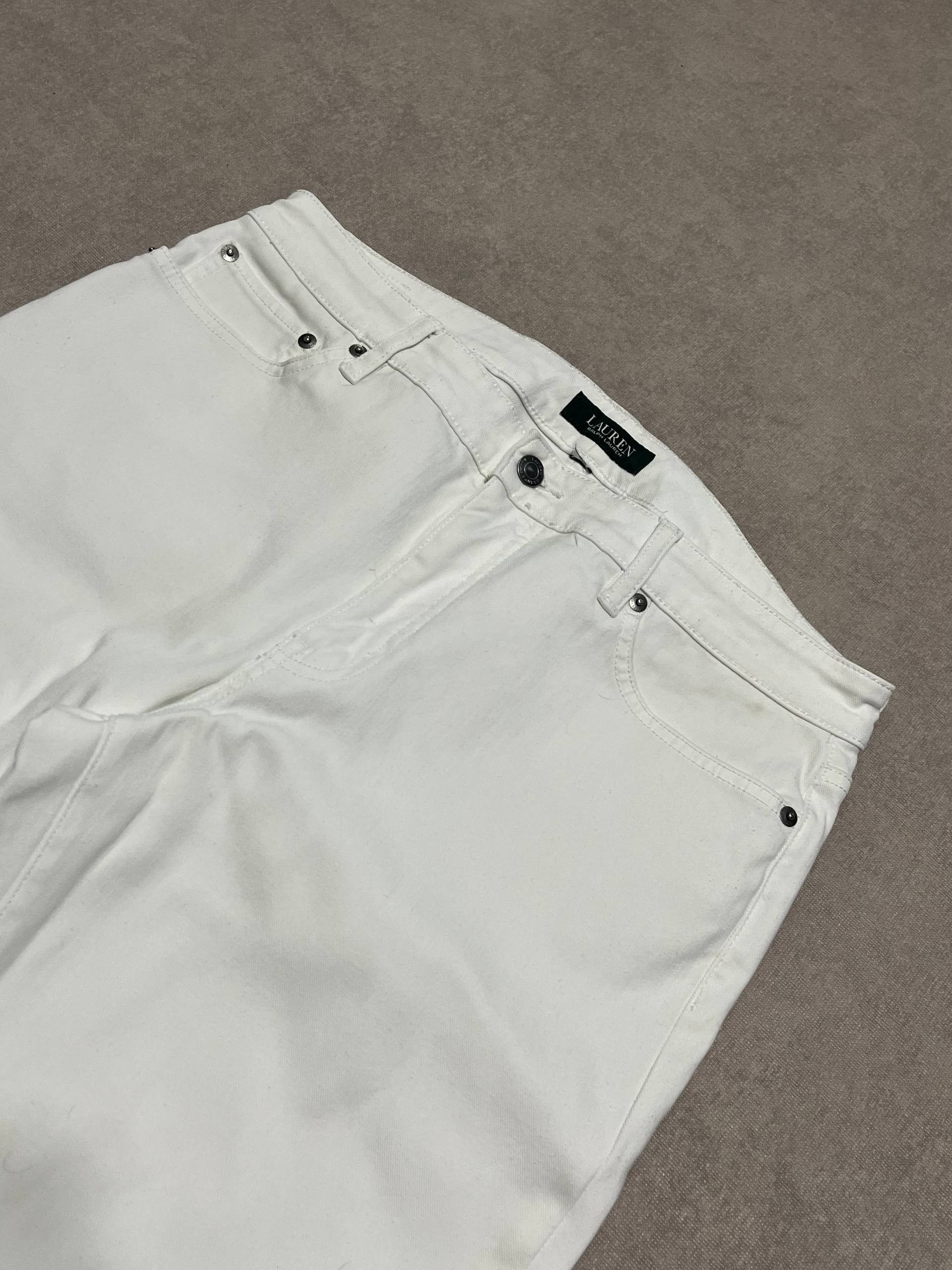 Polo Ralph Lauren Ralph Lauren White Rare Slim Fit Jeans LRL Polo Womens Size 34" / US 12 / IT 48 - 3 Thumbnail