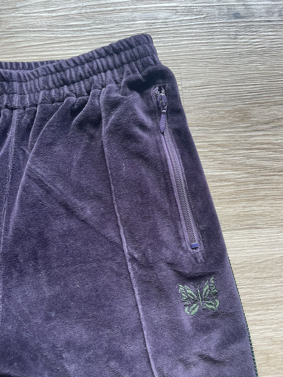 Needles Needles Velour Track Pants Size US 29 - 3 Thumbnail
