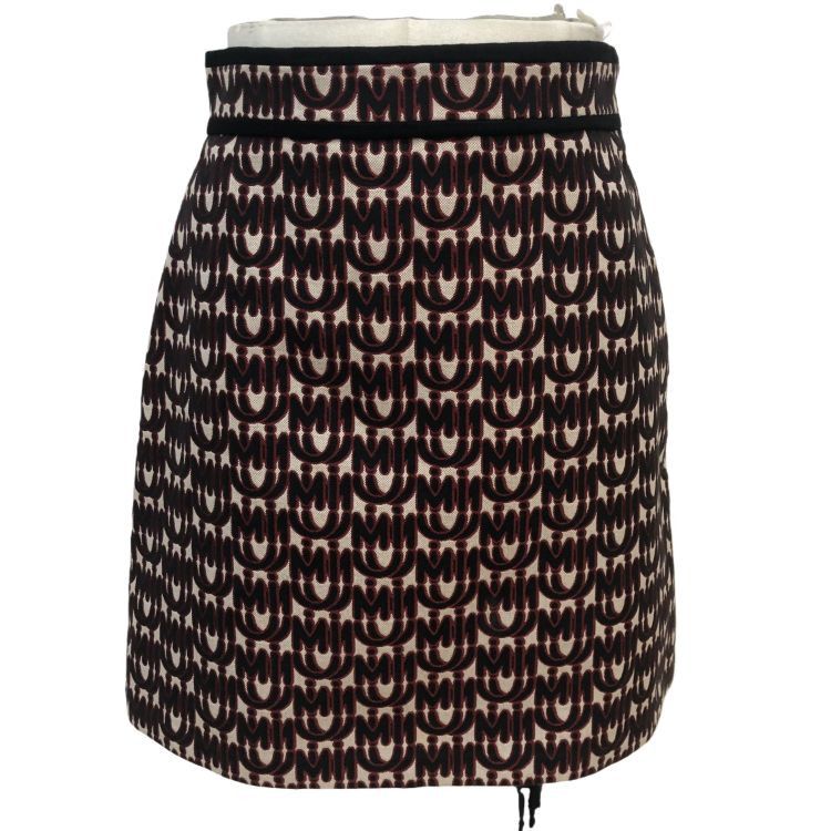 Miu Miu Miu Miu Monogram Mini Skirt Size 40 Size 27" / US 4 / IT 40 - 1 Thumbnail