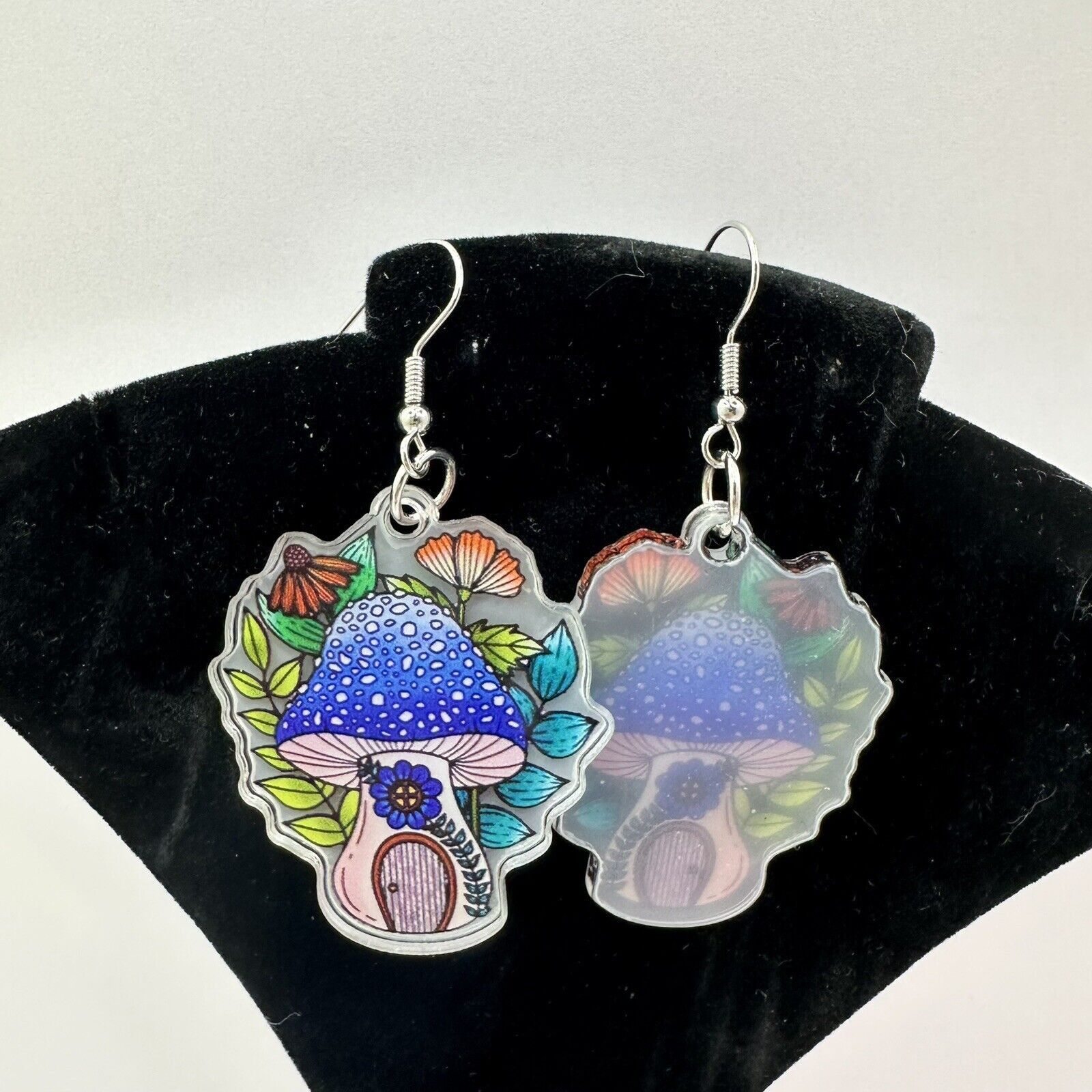 Other Mushrooms Fairy House Hook Earrings New BOHO Enchantd Hippie Size ONE SIZE - 5 Thumbnail