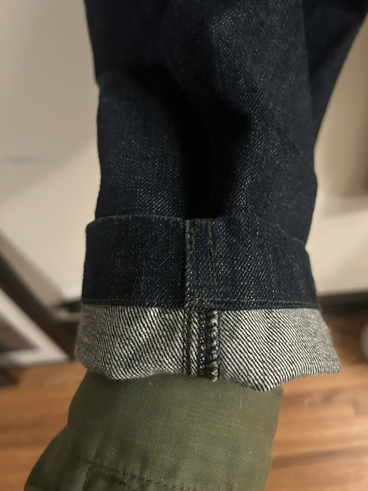 Lemaire PLEATED WORKWEAR PANTS Heavy indigo denim french baggy pleat Size US 30 / EU 46 - 6 Thumbnail