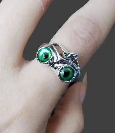 Jewelry Creative Unique Animal Frog Ring Size ONE SIZE - 4 Thumbnail