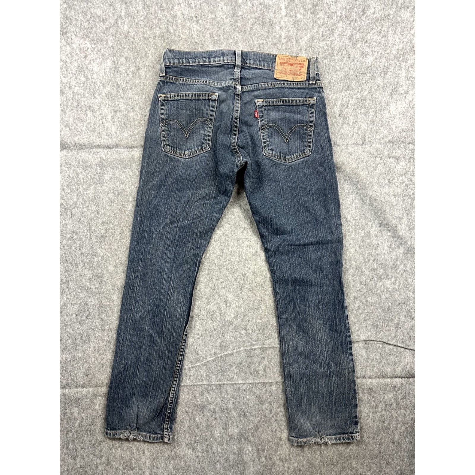 Levi's Levi's 514 Jeans Mens Slim Straight Leg Dark Wash 30x30 Denim Cotton Blend 5-Pocket Regular Fit United States USA Baseball Vintage: No Size US 30 / EU 46 - 5 Thumbnail