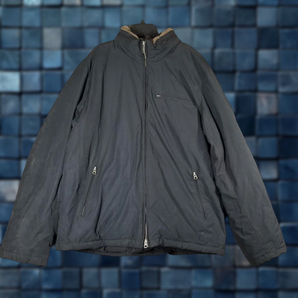 Eddie Bauer VINTAGE? No. Eddie Bauer Jacket Mens Tall Black Goose Down Sherpa Collar Full Zip Puffer Size US XL / EU 56 / 4 - 1 Thumbnail