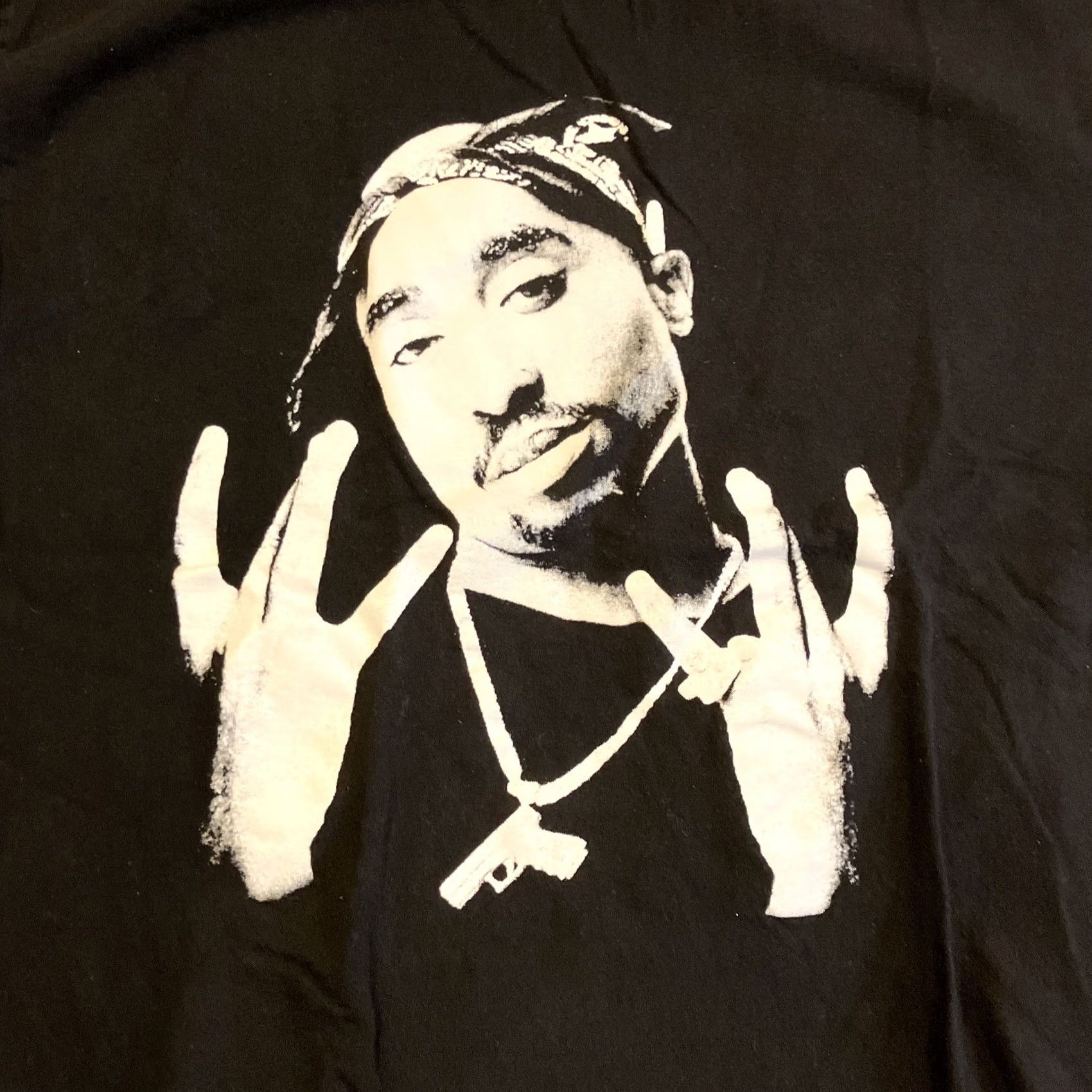 Vintage VINTAGE Alstyle Men's T-Shirt Westside Black 2Pac Tupac Shakur Rap Hip Hop Music USA L Size US L / EU 52-54 / 3 - 2 Thumbnail