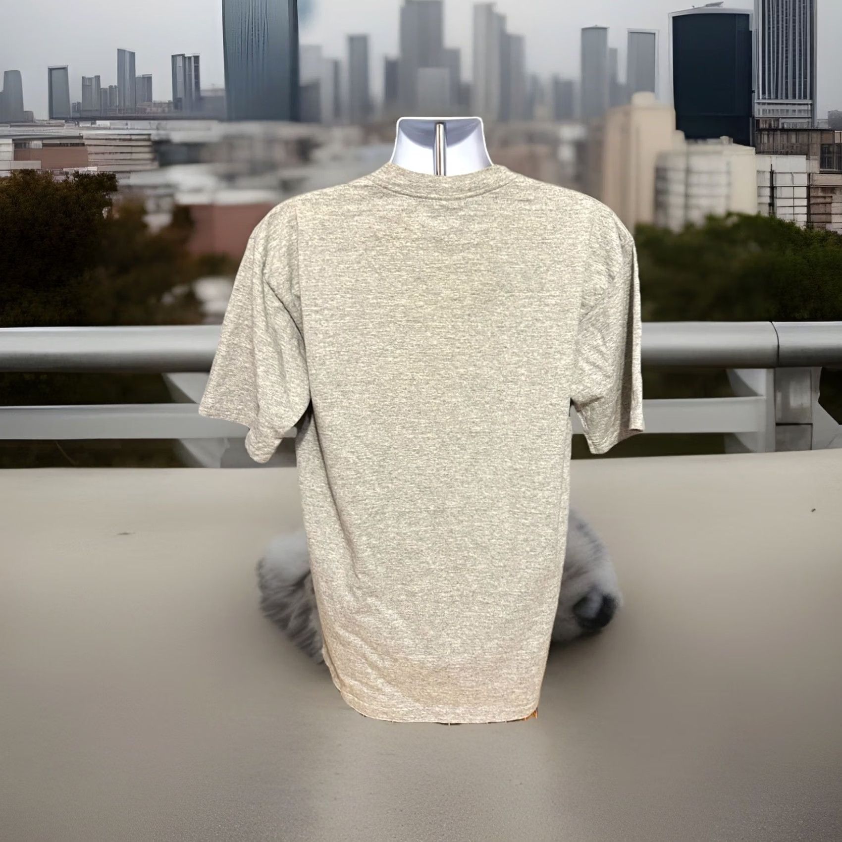 Russell Athletic VTG DePaul University Blue Demons Shirt Men XL Heather Gray Short Sleeve USA Size US XL / EU 56 / 4 - 4 Thumbnail