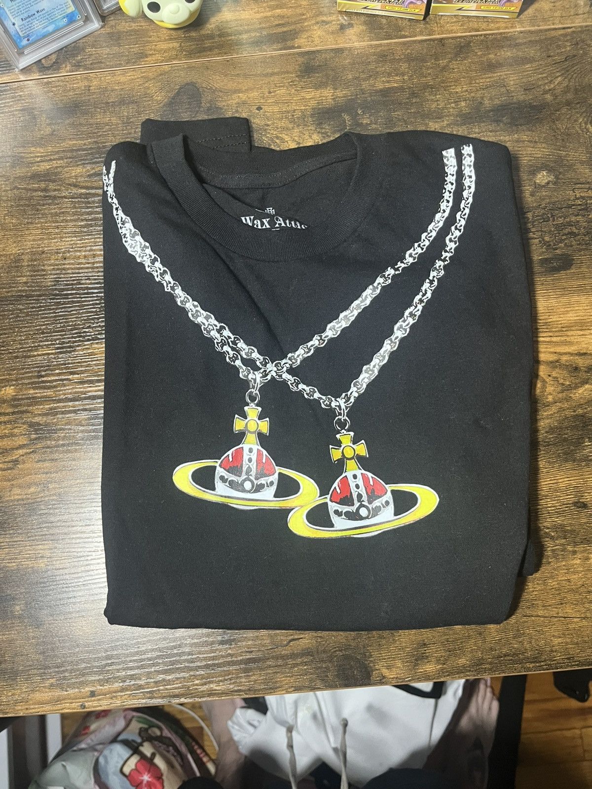 Other Haunted wax attic pokeball saturn necklace tee Size US L / EU 52-54 / 3 - 1 Thumbnail