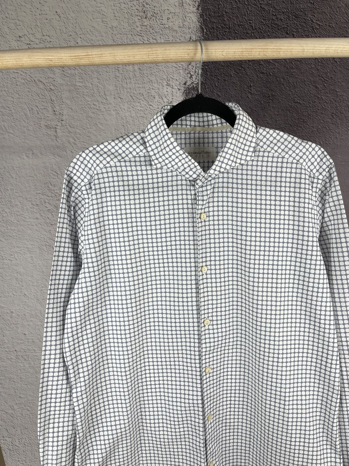 Tintoria Mattei Tintoria Mattei 954 pattern Italian long sleeve shirt Size US L / EU 52-54 / 3 - 3 Thumbnail