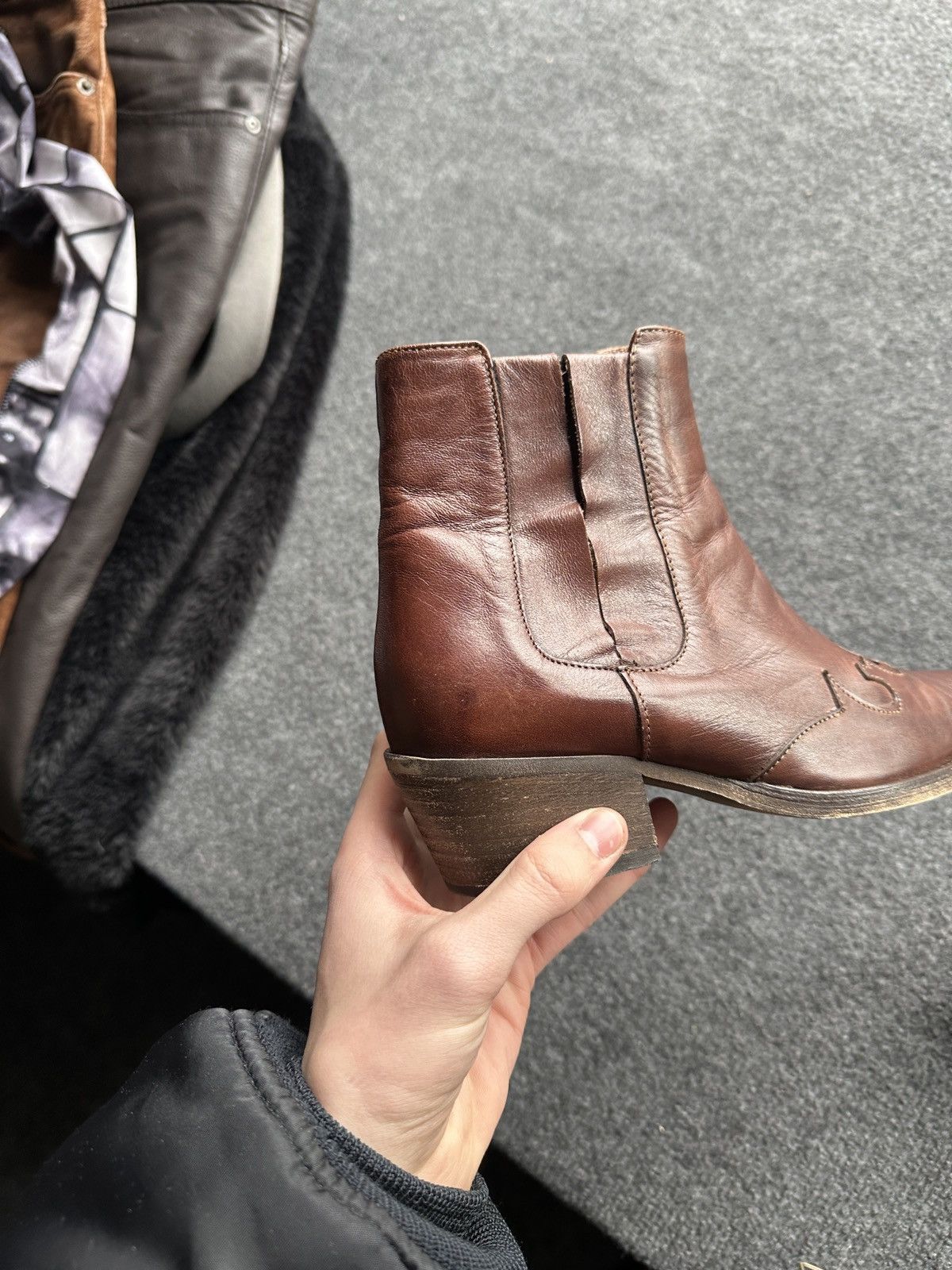 Other 🚨 WESTERN BROWN WOMEN Y2K BOOTS Y2K LEATHER SIZE 36 Size US 6 / IT 36 - 14 Thumbnail