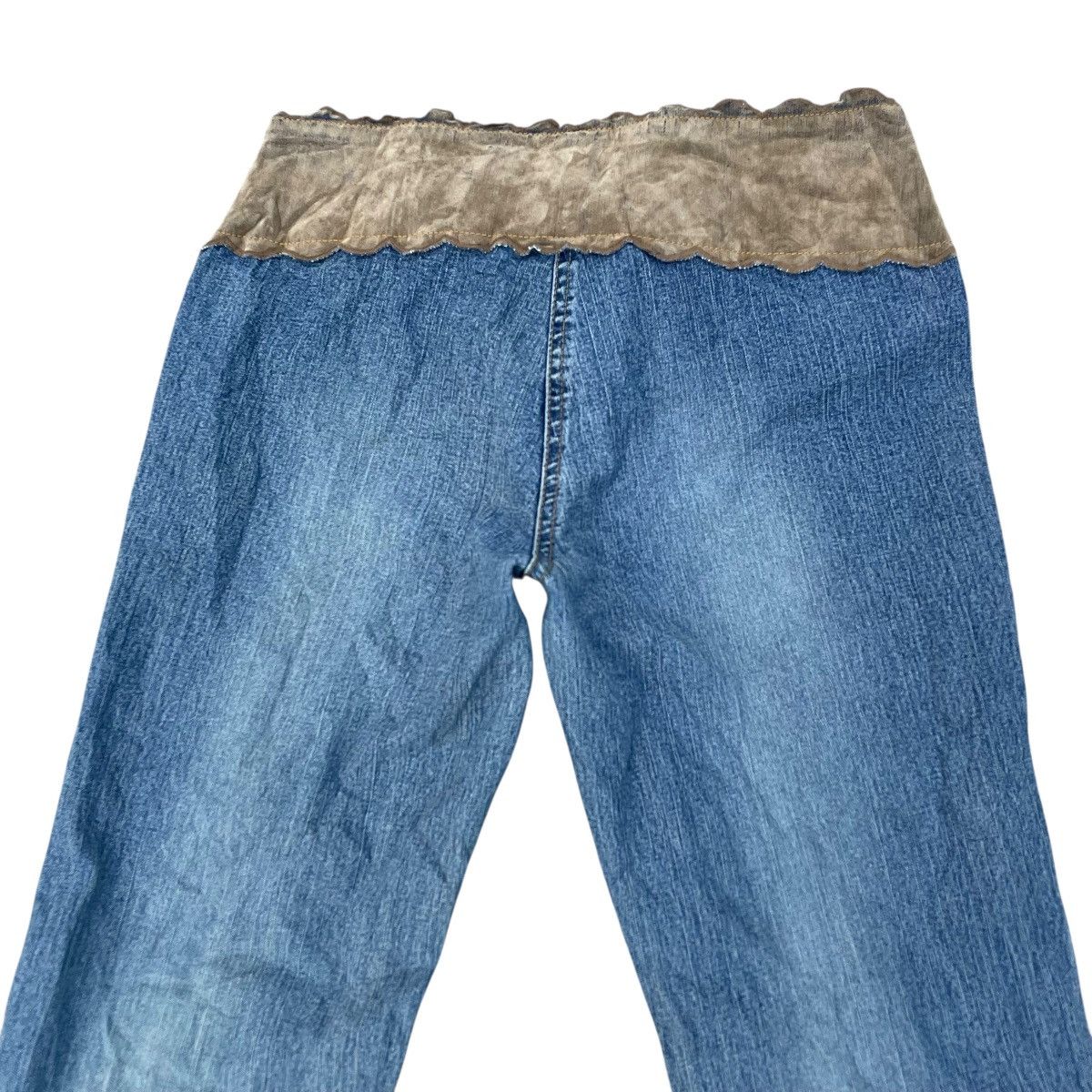 Hysteric Glamour ANGELS WASHED GENUINE LEATHER BELT FLARE PANTS Size 26" / US 2 / IT 38 - 11 Thumbnail