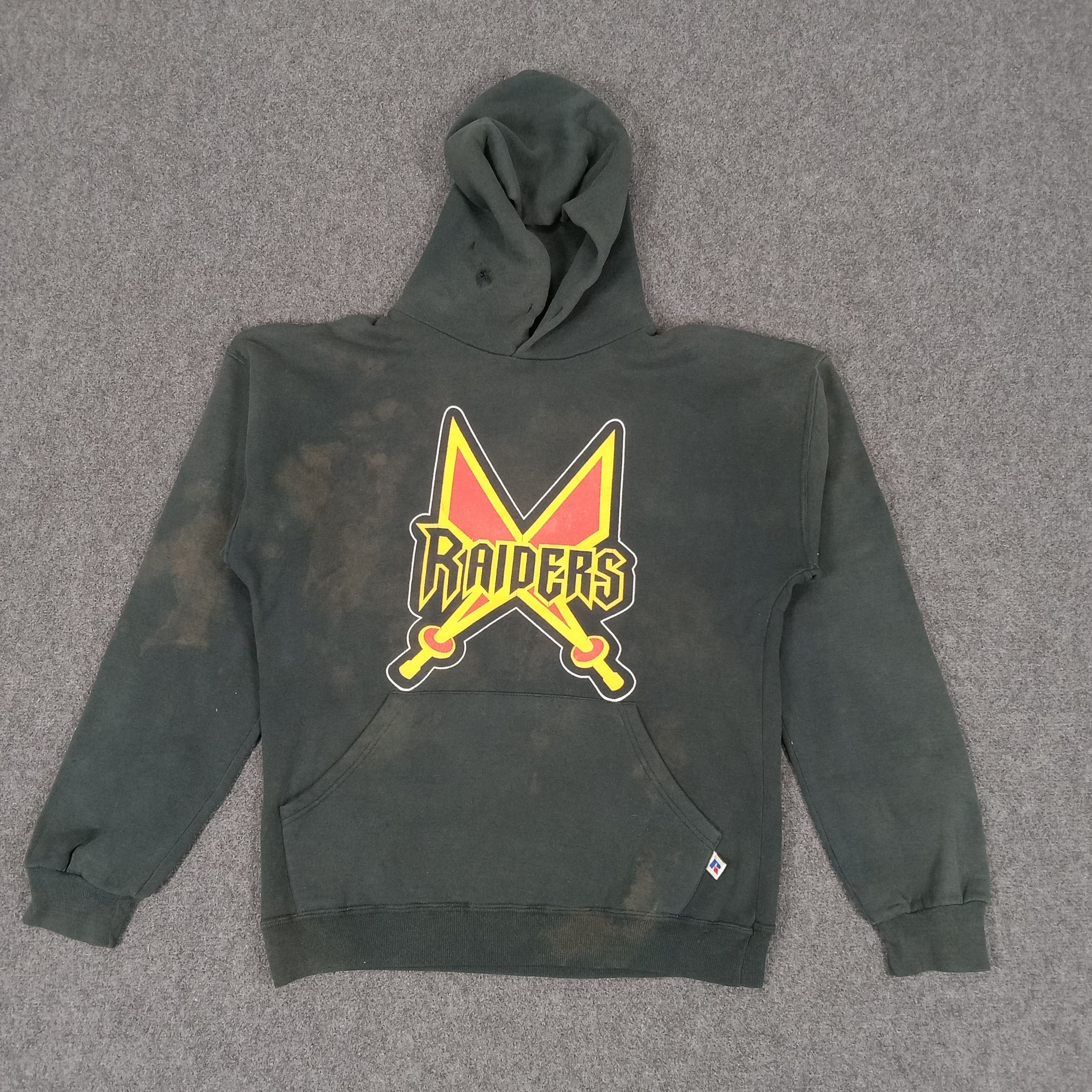 MLB × Russell Athletic × Vintage RAIDERS Baseball Style MLB Center Logo Hoodie Size US L / EU 52-54 / 3 - 1 Thumbnail
