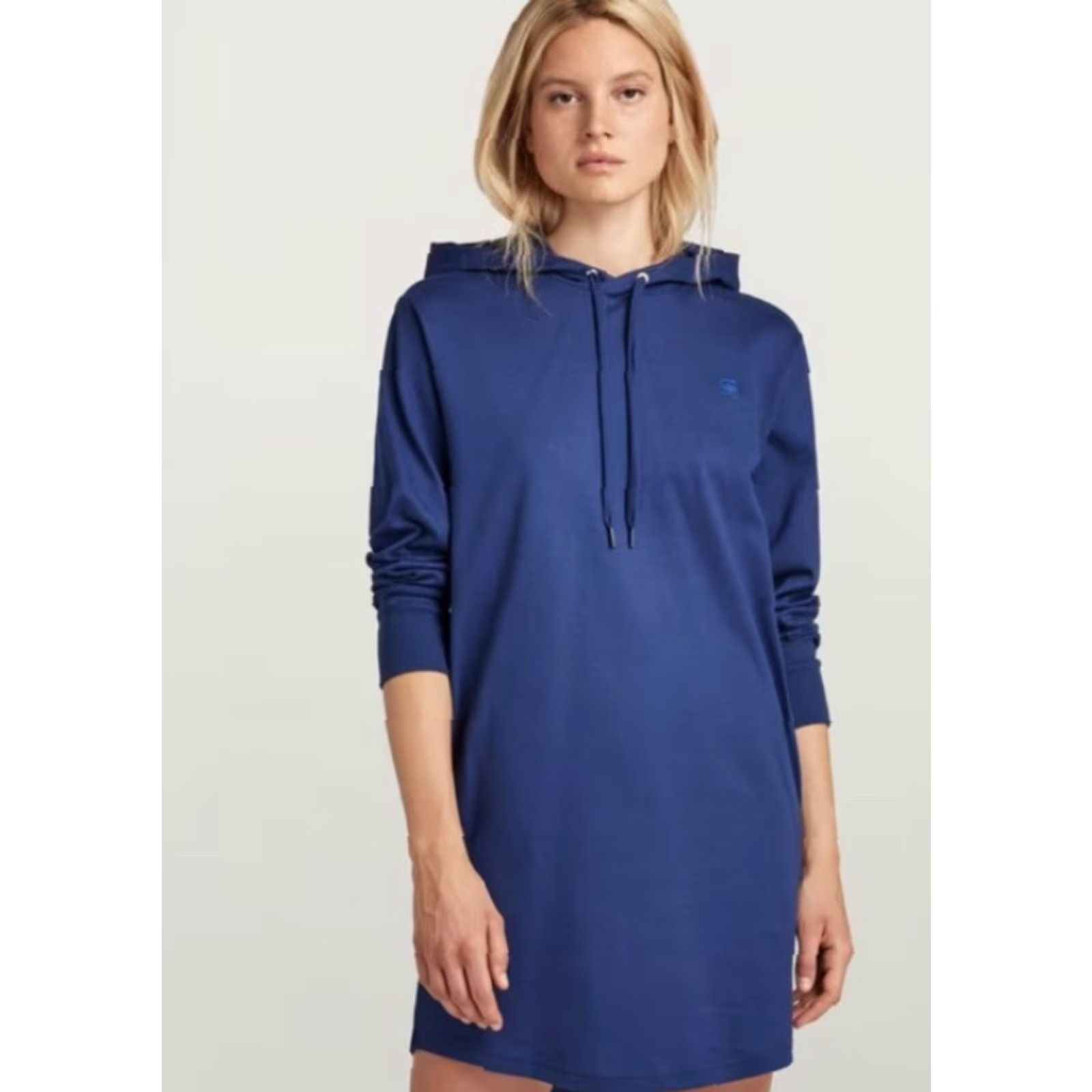 G-Star G-STAR RAW Sweatshirt Dress Women’s M Hooded Blue Drawstring F123 Size M / US 6-8 / IT 42-44 - 2 Thumbnail