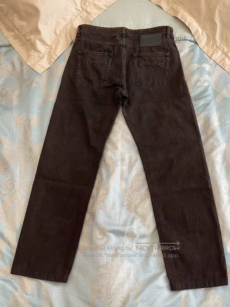 Fendi Fendi Dark Brown Jeans with Metal Logo on Front Pockets Size US 34 / EU 50 - 2 Thumbnail