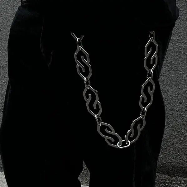 Jewelry Silver Cross & Link Metal Chains, Men's Accessory Chains Size ONE SIZE - 8 Thumbnail