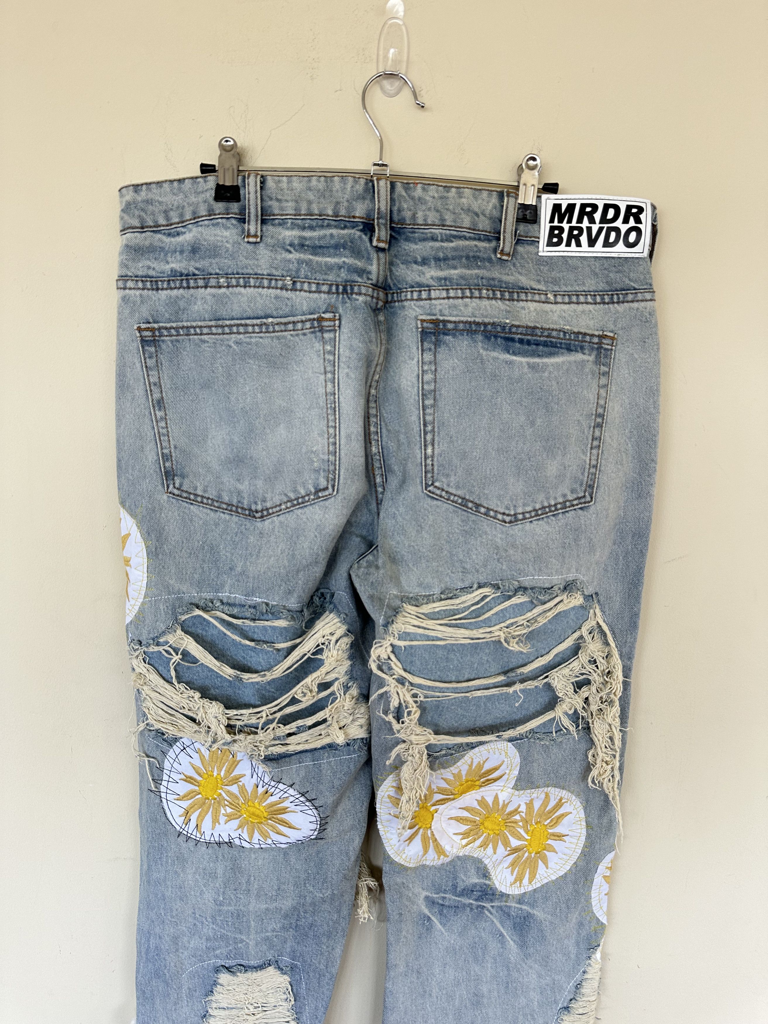 Ev Bravado FLOWER DENIM WHO DECIDES WAR Size US 34 / EU 50 - 7 Thumbnail